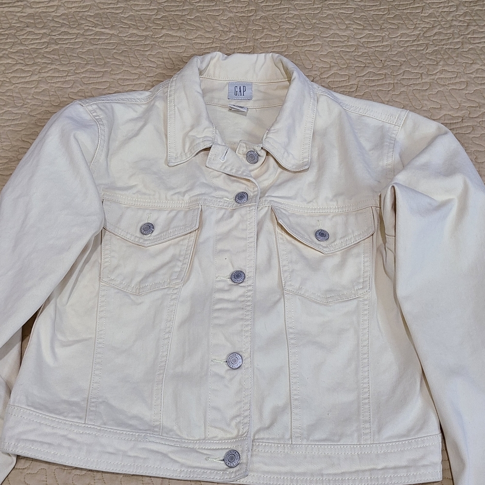 Gap cropped denim jacket size M - Picture 3 of 7